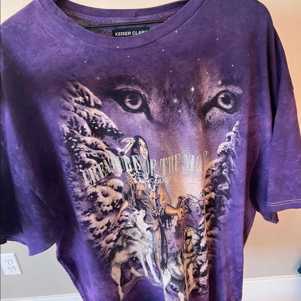 Keiser Clark purple vintage t-shirt